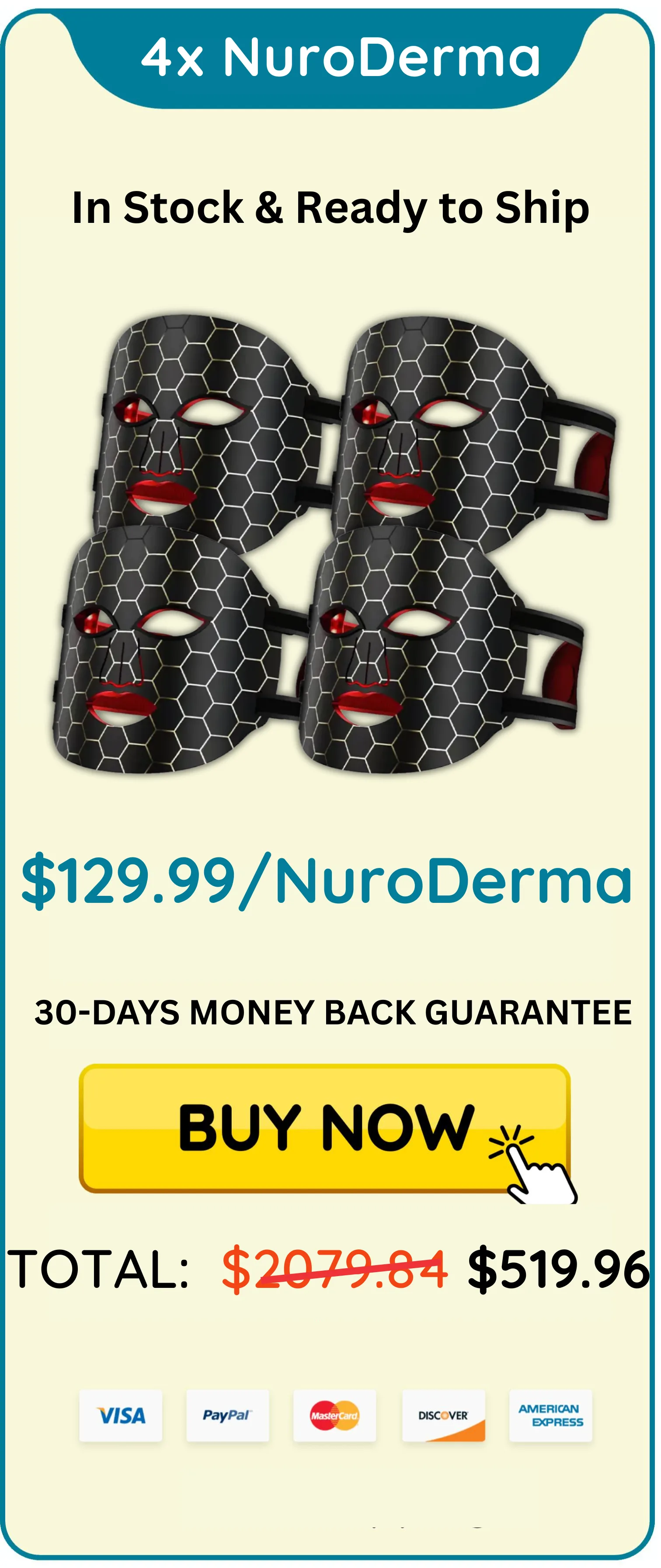 NuroDerma Mask package 4